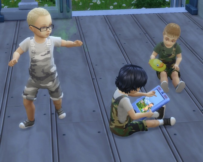 Sims 4 Toddler Camouflage Overalls Recolor by Katybug273 at Mod The Sims