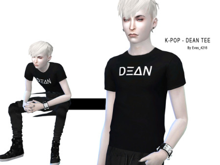 K-Pop DEAN Tee for Male by Eves_4216 at TSR