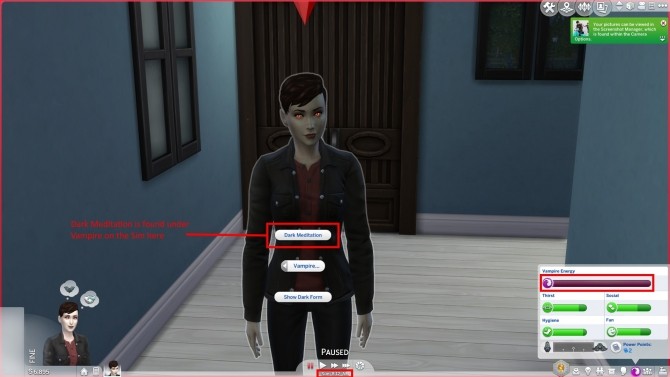 Sims 4 Dark Meditation Vampire Mod by Chaavik at Mod The Sims