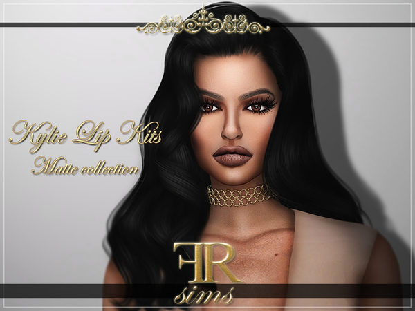 Sims 4 FRS Kylie Matte Lip Kits by FashionRoyaltySims at TSR