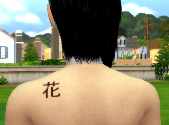 Kanjihanzi Tattoos By Staarchild At Mod The Sims Sims 4 Updates