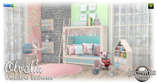 Sims 4 Olvelia Toddlers Bedroom at Jomsims Creations