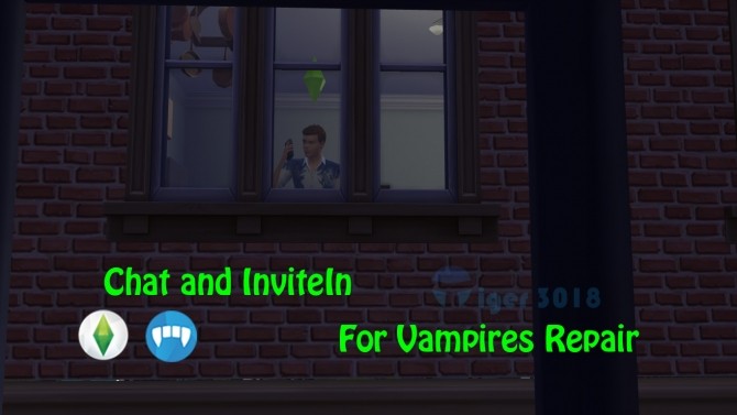 Sims 4 Chat and Invite In For Vampires Fix by Tiger3018 at Mod The Sims