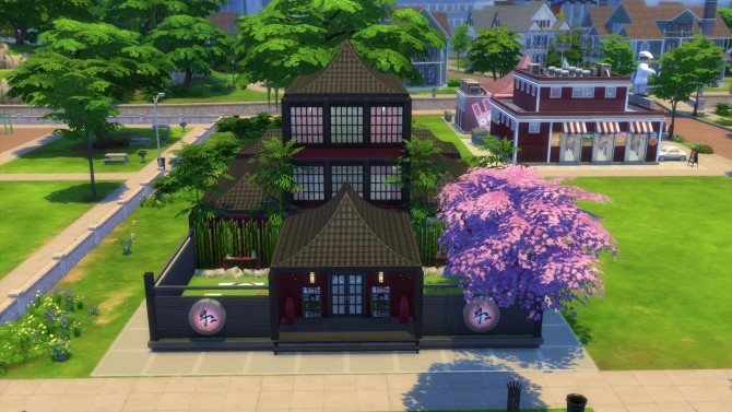 Sims 4 Cherry Blossom Spa by JessCriss at Mod The Sims