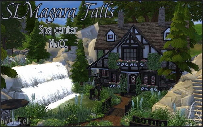 Sims 4 SIMagara Falls Spa noCC by Oloriell at Mod The Sims