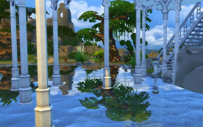 Sims 4 Grey Havens lot No CC by Velouriah at Mod The Sims