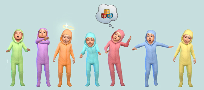 Sims 4 Onesie for toddlers by DieFanny at Sims Marktplatz