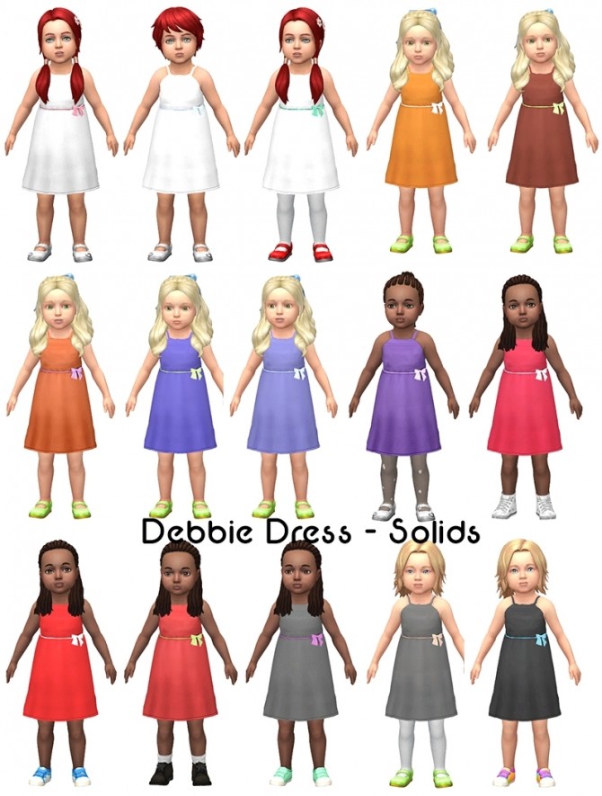 Sims 4 Debbie dress by Delise at Sims Artists
