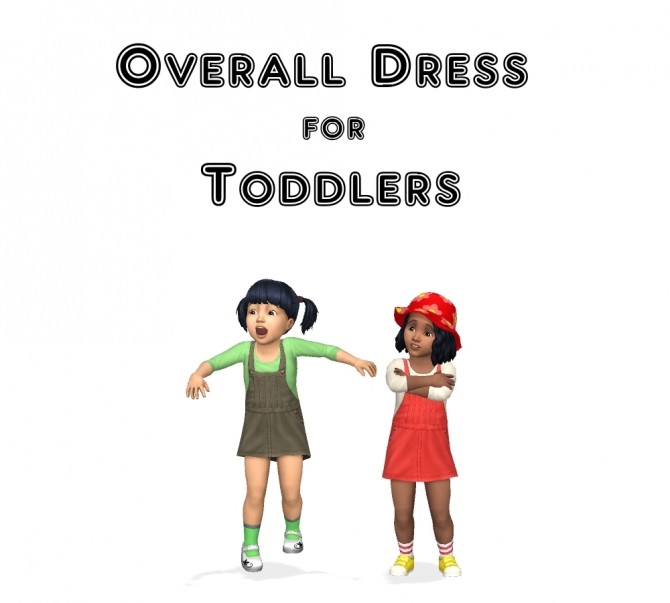 Sims 4 Overall Dress for toddlers by VentusMatt at Mod The Sims