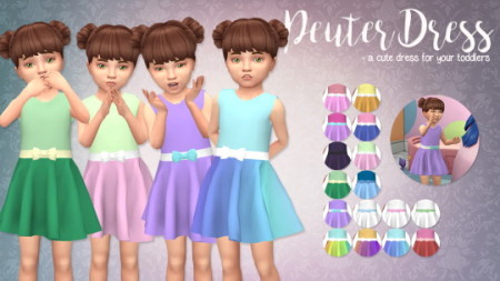 Peuter dress for toddlers by xEenhoornx at SimsWorkshop