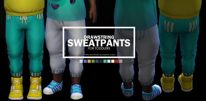 Sims 4 Drawstring Sweats for Toddlers at Onyx Sims
