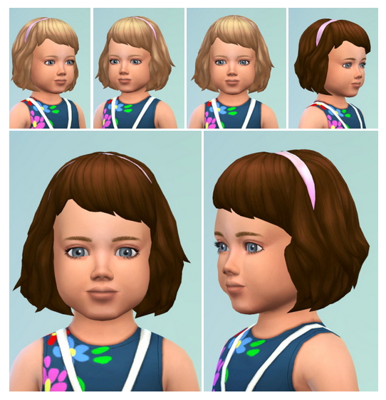 Sims 4 Toddler Hair with Band at Birksches Sims Blog
