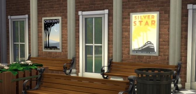 Sims 4 Amtrak Flagship Route Posters by eastwind580 at Mod The Sims