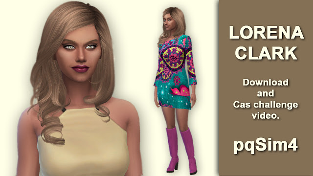 Sims 4 Lorena Clark by Mary Jiménez at pqSims4