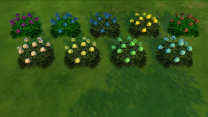 Sims 4 Recolors for hortensias and lavander by Fitz71000 at Mod The Sims