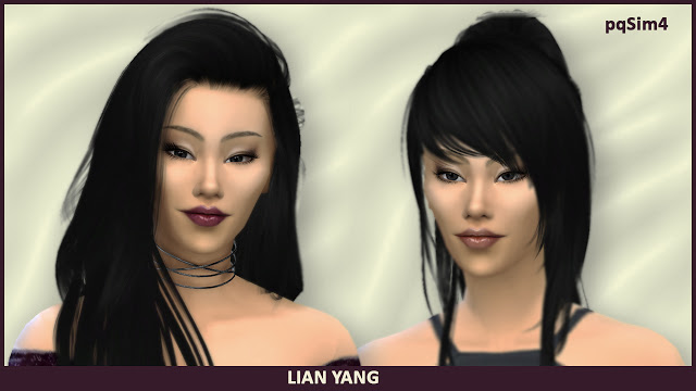 Sims 4 Lian Yang by Mary Jiménez at pqSims4