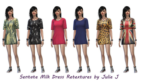Sims 4 Sentate Milk Dress Retextured at Julietoon – Julie J