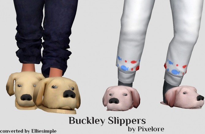 Sims 4 Buckley Slippers at Elliesimple