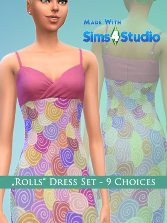 Rolls Dress Set 9 Choices by play jarus at Mod The Sims