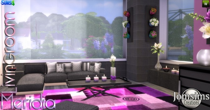 Sims 4 Meridia Living room at Jomsims Creations