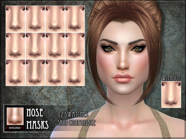 Sims 4 Nose masks by RemusSirion at TSR