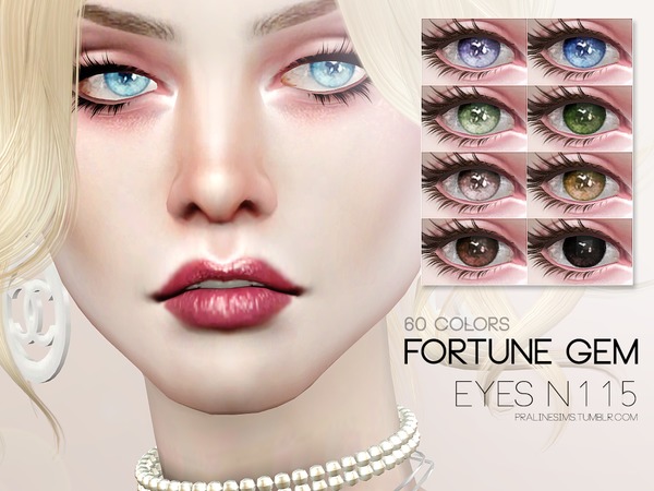 Sims 4 Fortune Gem Eyes 115 by Pralinesims at TSR