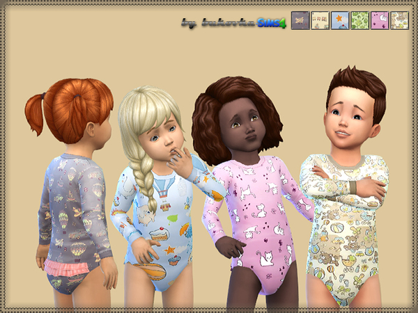 Sims 4 Kombidress Baby by bukovka at TSR
