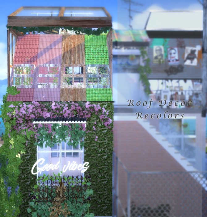 Sims 4 Roof Decor Recolors at YUMIA’S PLACE