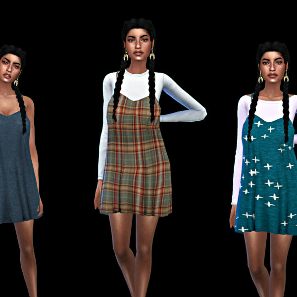 Sims 4 Selene Dress at Leo Sims