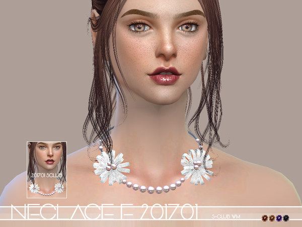 Sims 4 Necklace F 201701 by S Club WM at TSR