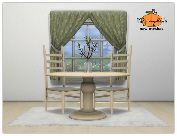 Sims 4 Round Table Dining Set at 13pumpkin31