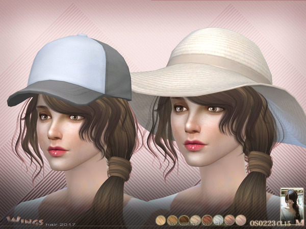 Sims 4 H OS0223 hair by wingssims at TSR