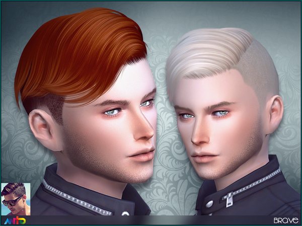 sims 4 side shaved curly hair mod