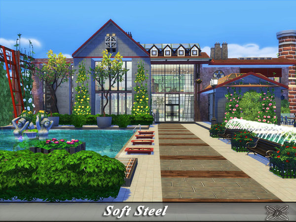 Sims 4 Soft Steel house by Danuta720 at TSR