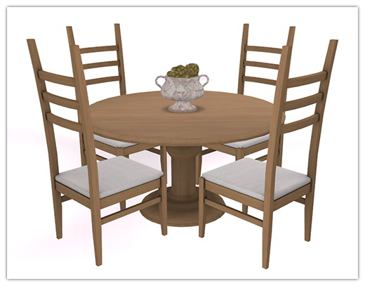 Sims 4 Round Table Dining Set at 13pumpkin31