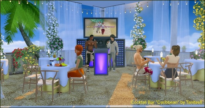 Sims 4 Caribbean Cocktail Bar at Tanitas8 Sims