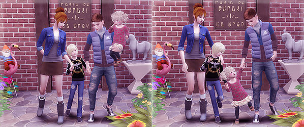 Sims 4 Family Pose 05 at A luckyday
