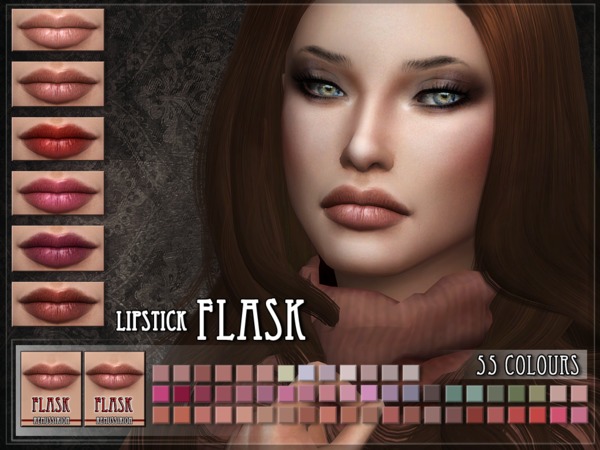 Sims 4 Flask Lipstick by RemusSirion at TSR