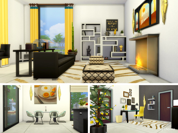 Sims 4 Onyx house by Lhonna at TSR