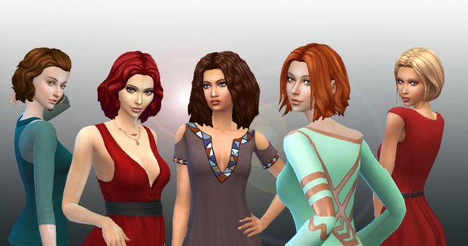 Medium Hair Pack 4 at My Stuff » Sims 4 Updates