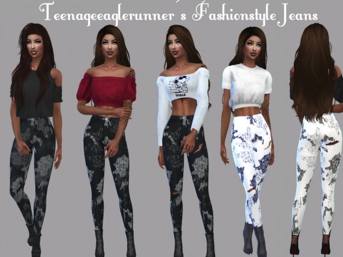 Sims 4 Fashionstyle Jeans at Teenageeaglerunner