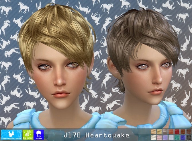 Sims 4 J170 Heartquake hair F (Pay) at Newsea Sims 4