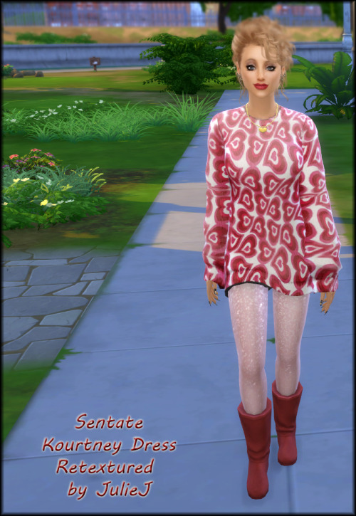 Sims 4 Sentate Kourtney Dress Recolours at Julietoon – Julie J