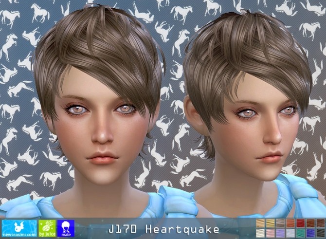 Sims 4 J170 Heartquake hair F (Pay) at Newsea Sims 4
