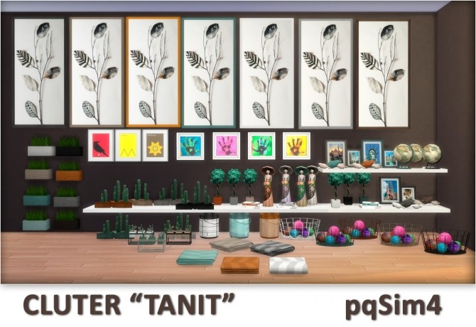 Sims 4 Tanit Clutter by Mary Jiménez at pqSims4