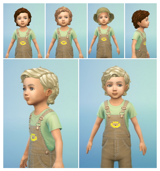 Sims 4 Windy Hair for Toddler at Birksches Sims Blog