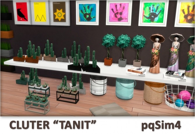 Sims 4 Tanit Clutter by Mary Jiménez at pqSims4