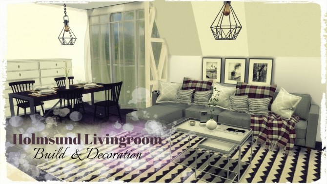 Sims 4 Holmsund Livingroom at Dinha Gamer