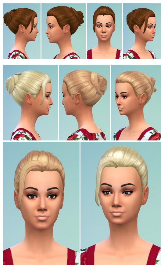 Sims 4 Messy Knot Female at Birksches Sims Blog