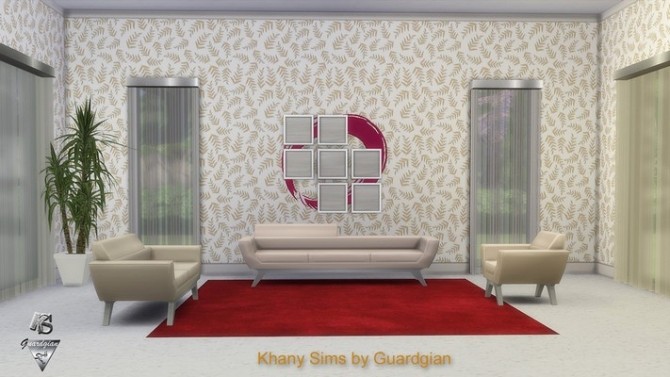 Sims 4 PALMETTES walls by Guardgian at Khany Sims
